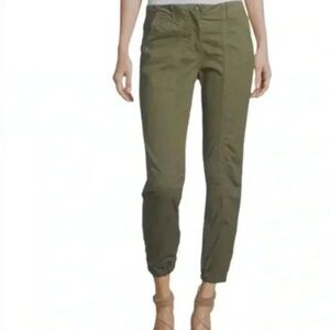 VERONICA BEARD stretch twill field cargo pants olive green size 8
